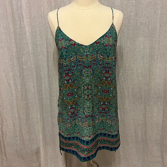 ANTHRO Maeve Anthropologie 100% silk Tunic Dress size 8 Medium - Picture 5 of 11